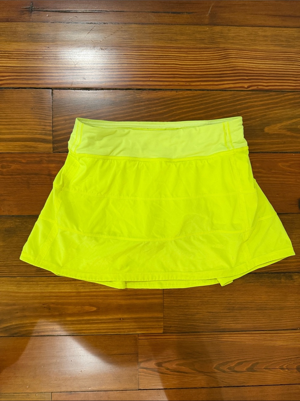lululemon athletica Neon Yellow Skater Skort
